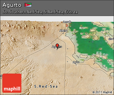 Satellite 3D Map of Agurto