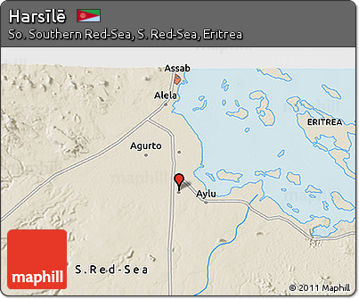 Shaded Relief 3D Map of Harsīlē