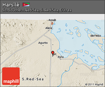 Shaded Relief 3D Map of Harsīlē
