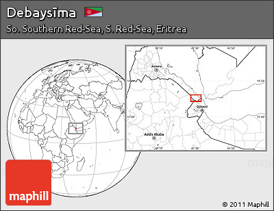 Blank Location Map of Debaysīma