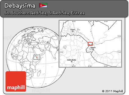 Blank Location Map of Debaysīma