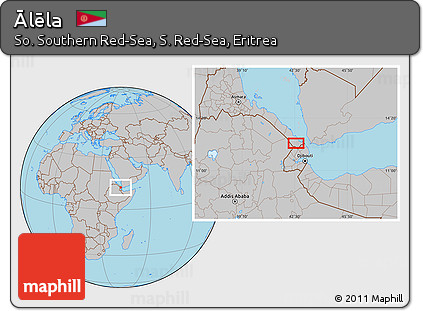 Gray Location Map of Ālēla