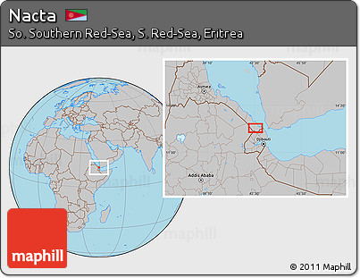 Gray Location Map of Nacta