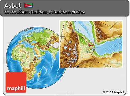 Physical Location Map of Asbol