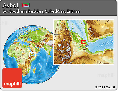Physical Location Map of Asbol