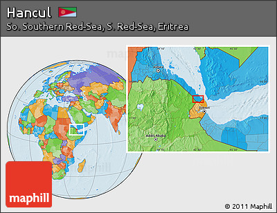 Political Location Map of Hancul