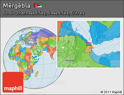 Political Location Map of Mērgēbla