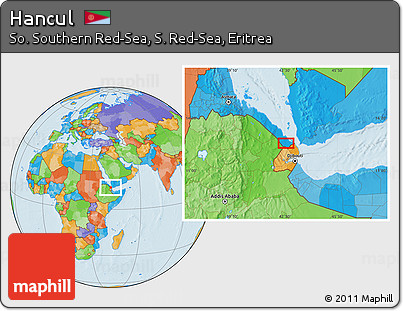 Political Location Map of Hancul