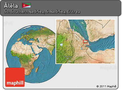 Satellite Location Map of Ālēla