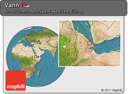 Satellite Location Map of Vann