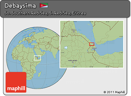 Savanna Style Location Map of Debaysīma