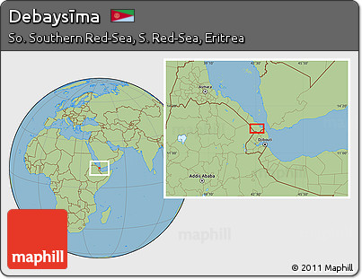 Savanna Style Location Map of Debaysīma