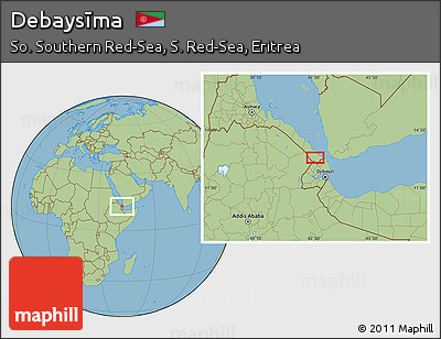 Savanna Style Location Map of Debaysīma