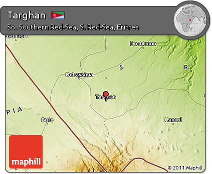 Physical Map of Targhan