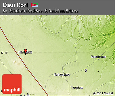 Physical Map of Daui Rori