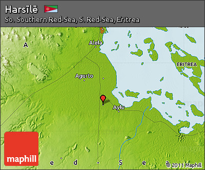 Physical Map of Harsīlē