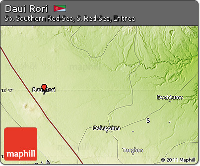 Physical Map of Daui Rori
