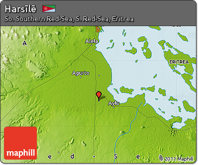 Physical Map of Harsīlē