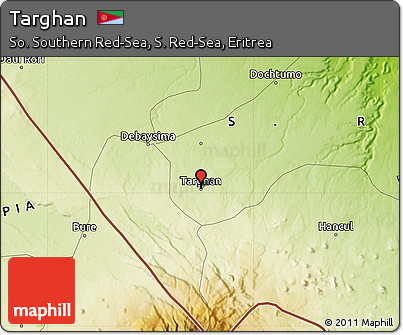 Physical Map of Targhan