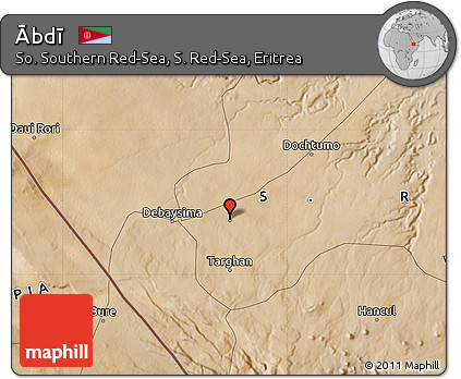 Satellite Map of Ābdī