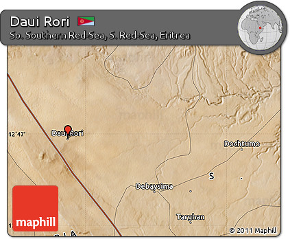 Satellite Map of Daui Rori