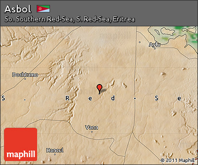 Satellite Map of Asbol