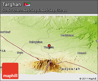 Physical Panoramic Map of Targhan