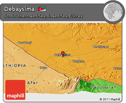 Political Panoramic Map of Debaysīma