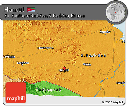 Political Panoramic Map of Hancul