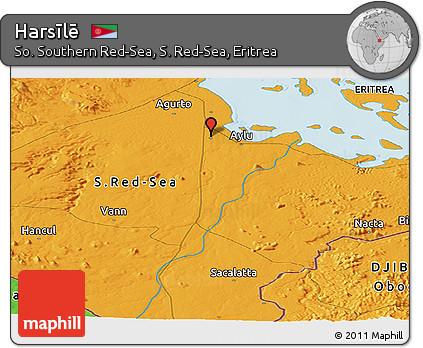 Political Panoramic Map of Harsīlē