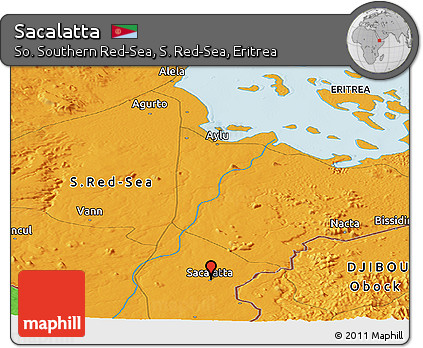 Political Panoramic Map of Sacalatta