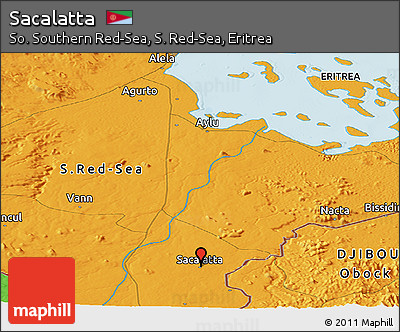 Political Panoramic Map of Sacalatta
