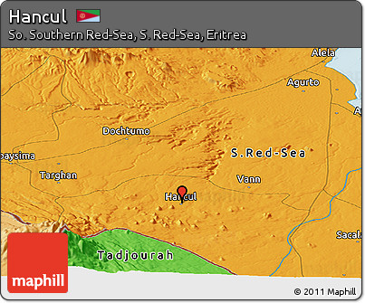 Political Panoramic Map of Hancul
