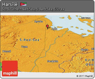 Political Panoramic Map of Harsīlē