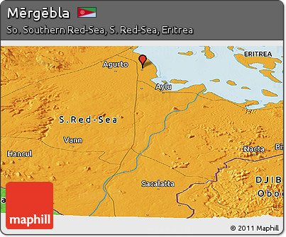 Political Panoramic Map of Mērgēbla