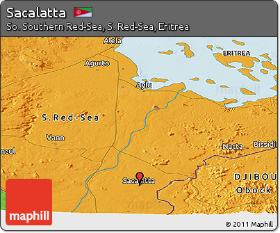 Political Panoramic Map of Sacalatta