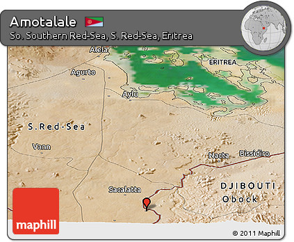 Satellite Panoramic Map of Amotalale
