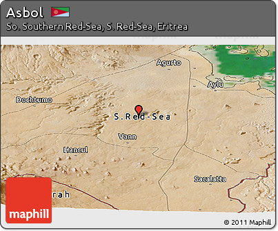 Satellite Panoramic Map of Asbol