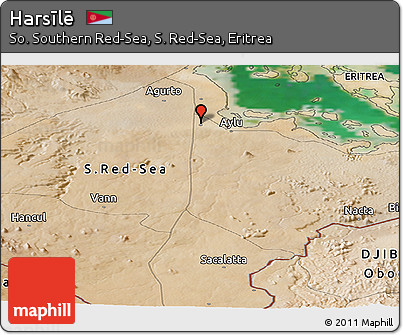 Satellite Panoramic Map of Harsīlē