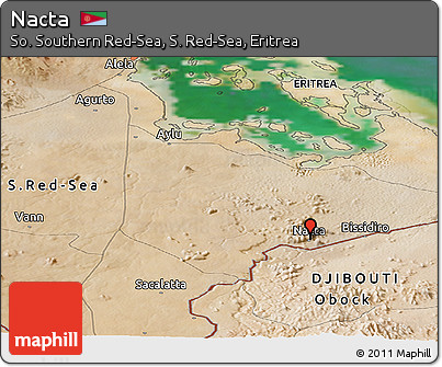 Satellite Panoramic Map of Nacta