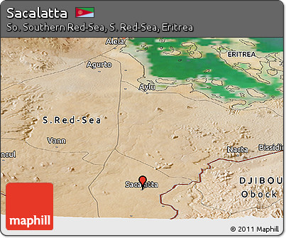 Satellite Panoramic Map of Sacalatta