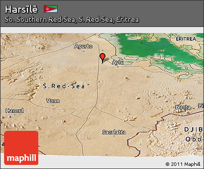 Satellite Panoramic Map of Harsīlē