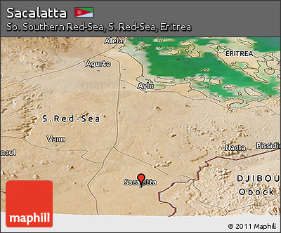 Satellite Panoramic Map of Sacalatta