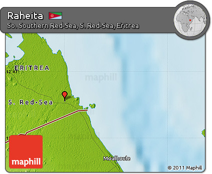 Physical Map of Raheita