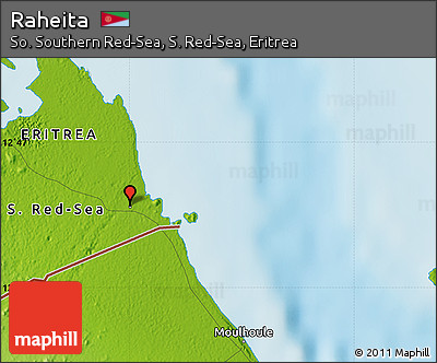 Physical Map of Raheita