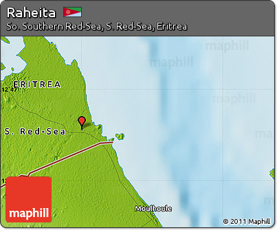 Physical Map of Raheita