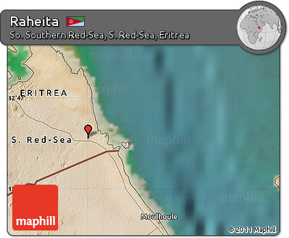 Satellite Map of Raheita