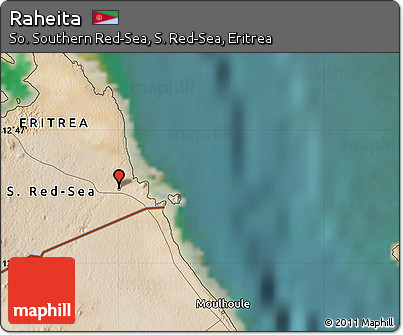 Satellite Map of Raheita