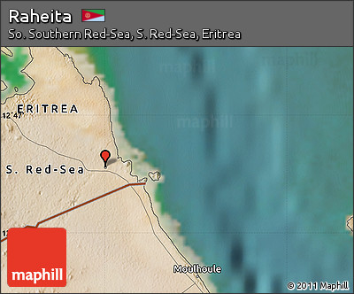 Satellite Map of Raheita