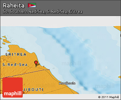 Political Panoramic Map of Raheita